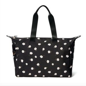 NWT Alice + Olivia Black Floral Tote